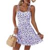image:imageSOLY HUX Womens Floral Print Cami Dress Spaghetti Strap A Line Flowy Summer Mini Dresses SundressPurple Floral