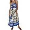 image:imageSOLY HUX Womens Sundress Graphic Print Color Block Spaghetti Strap Flowy Summer Long Cami DressBlue Letter