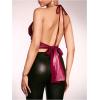 image:imageSOLY HUX Womens Deep V Neck Cut Out Halter Top Tie Backless Asymmetrical Hem Summer TopsSolid Burgundy