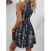 image:imageSOLY HUX Womens Floral Halter Mini Dress Boho Sleeveless Flowy Beach Vacation SundressMulticolor Print