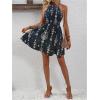 image:imageSOLY HUX Womens Floral Halter Mini Dress Boho Sleeveless Flowy Beach Vacation SundressMulticolor Print