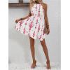 image:imageSOLY HUX Womens Floral Halter Mini Dress Boho Sleeveless Flowy Beach Vacation SundressRed Printed