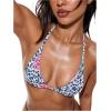 image:imageSOLY HUX Womens Grommet Eyelet Halter Bikini Top Tie Backless Swim Tops Beach WearMulticolor Leopard