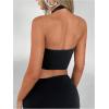 image:imageSOLY HUX Womens Halter Top V Neck Sleeveless Split Hem Backless Y2k Crop Tank TopsPure Black
