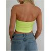 image:imageSOLY HUX Womens Halter Top V Neck Sleeveless Split Hem Backless Y2k Crop Tank TopsSolid Mint Green