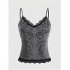 image:imageSOLY HUX Womens Lace Trim Grunge Fairy Sleeveless Tops Y2k Slim Fit Camisole Shirts Music Festival OutfitsGrey Floral