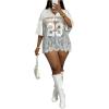 image:imageSOLY HUX Womens Plus Size Jersey Shirts Sheer Lace Tops Y2K Streetwear Number Graphic Tees V Neck Summer TopsWhite Letter