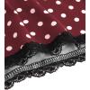 image:imageSOLY HUX Womens Polka Dots Shirts Y2k Fairy Grunge Lace Patchwork Babydoll Crop Tee Tops Aesthetic ClothesBurgundy Polka Dots
