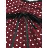 image:imageSOLY HUX Womens Polka Dots Shirts Y2k Fairy Grunge Lace Patchwork Babydoll Crop Tee Tops Aesthetic ClothesBurgundy Polka Dots