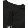 image:imageSOLY HUX Womens Sequin Tops Button Down Sparkle Shirts Casual Long Sleeve BlousesSolid Black