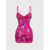 image:imageSOLY HUX Womens Summer Floral Lace Trim Mini Dress Spaghetti Strap Bodycon Party Cami DressesPurple Floral