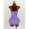 image:imageSOLY HUX Womens Summer Floral Lace Trim Mini Dress Spaghetti Strap Bodycon Party Cami DressesPurple Floral Print