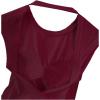 image:imageSOLY HUX Womens Twist Open Back Tank Tops with Built in Bra Sleeveless Crewneck Backless Summer Crop TopPure Burgundy