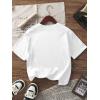 image:imageSOLY HUX Girls Graphic Tees Bow Print Short Sleeve Crewneck T Shirt Drop Shoulder Casual Summer TopsWhite Bow