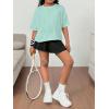 image:imageSOLY HUX Girls Open Back Workout Tops Short Sleeve Crew Neck Running Sports T Shirts Summer ClothesMint Green