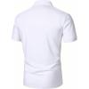 image:imageSOLY HUX Mens Summer Golf Shirts Colorblock Striped Collared TShirt Casual Work Pullover TopsWhite Striped