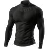 image:imageSOLY HUX Mens Workout Shirts Gothic Graphic Tees Long Sleeve Mock Neck Athletic T Shirt Sports Running Gym TopsBlack Letter