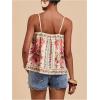 image:imageSOLY HUX Womens Boho Floral Cami Top Spaghetti Strap Sleeveless Vacation Summer CamisoleBeige Floral