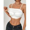 image:imageSOLY HUX Womens Crop Camisole 2 Packs Spaghetti Strap Tank Tops with Built in Bras UndershirtsBlack and White