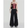 image:imageSOLY HUX Womens Faux Leather Strapless Crop Tube Tops Going Out Bandeau Shirts Rave Concert OutfitSolid Red