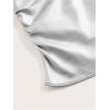 image:imageSOLY HUX Womens Faux Leather Strapless Crop Tube Tops Going Out Bandeau Shirts Rave Concert OutfitSolid Silver