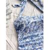 image:imageSOLY HUX Womens Floral Print Halter Neck Crop Tops Tie Backless Fitted Tank Shirts Summer Vacation ClothesBlue and White