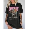 image:imageSOLY HUX Womens Graphic Tees Short Sleeve Vintage T Shirt Streetwear Country Concert Summer TopsBlack Letter