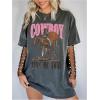 image:imageSOLY HUX Womens Graphic Tees Short Sleeve Vintage T Shirt Streetwear Country Concert Summer TopsDark Grey Letter