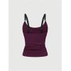 image:imageSOLY HUX Womens Grunge Studded Scoop Neck Tank Top Summer Sleeveless Ribbed Knit Party Tops StreetwearPure Purple