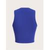image:imageSOLY HUX Womens Letter Graphic Tank Top Notched V Neck Sleeveless Summer Crop Tops StreetwearRoyal Blue Motorcycle