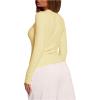 image:imageSOLY HUX Womens Long Sleeve T Shirt Crewneck Slim Fit Tee Casual Going Out TopsPlain Butter Yellow