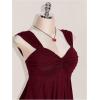 image:imageSOLY HUX Womens Plus Size Babydoll Tops Twist Front Sleeveless Peplum Flowy Going Out TopPure Burgundy