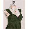 image:imageSOLY HUX Womens Plus Size Babydoll Tops Twist Front Sleeveless Peplum Flowy Going Out TopSolid Army Green