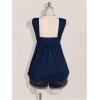 image:imageSOLY HUX Womens Plus Size Babydoll Tops Twist Front Sleeveless Peplum Flowy Going Out TopSolid Dark Blue