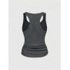 image:imageSOLY HUX Womens Punk Studded Ruched Tank Top Scoop Neck Sleeveless Fitted Grunge Tops StreetwearPure Grey