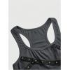 image:imageSOLY HUX Womens Punk Studded Ruched Tank Top Scoop Neck Sleeveless Fitted Grunge Tops StreetwearPure Grey