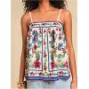 image:imageSOLY HUX Womens Tropical Floral Print Cami Top Spaghetti Strap Boho Vacation Summer Tops CamisoleWhite Floral