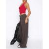 image:imageSOLY HUX Womens Y2K Halter Crop Tops V Neck Sleeveless Backless Going Out Slim Fit TopsSolid Red