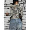 image:imageSOLY HUX Womens Y2k Camo T Shirt Crew Neck Long Sleeve Slim Fit Tee Going Out Crop TopsLight Grey Maple Leaf