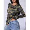 image:imageSOLY HUX Womens Y2k Camo T Shirt Crew Neck Long Sleeve Slim Fit Tee Going Out Crop TopsMulticolor Camo