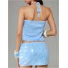 image:imageSOLY HUX Womens Y2k Sequin Halter Crop Top Cute 3D Butterfly Glitter Coquette Party Club TopsPlain Blue
