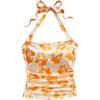 image:imageSOLY HUX Womens Floral Print Halter Neck Crop Tops Tie Backless Fitted Tank Shirts Summer Vacation ClothesYellow Floral