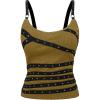 image:imageSOLY HUX Womens Grunge Studded Scoop Neck Tank Top Summer Sleeveless Ribbed Knit Party Tops StreetwearArmy Green