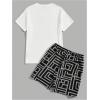 image:imageSOLY HUX Mens 2 Piece Summer Outfits Cartoon Graphic Short Sleeve T Shirt and Shorts SetGrey Bear