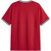 image:imageSOLY HUX Mens Crown Letter Print Striped Trim Tee Tops Short Sleeve Crew Neck Summer T ShirtRed Black Graphic