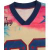 image:imageSOLY HUX Mens Jersey Y2k Baggy Shirts Graphic Tees Oversized V Neck Tshirts Summer TopsTie Dye Pinkish Blue