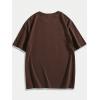 image:imageSOLY HUX Mens Letter Graphic T Shirt Short Sleeve Round Neck Tee Summer Shirt Streetwear TopsCoffee Brown Letter