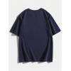 image:imageSOLY HUX Mens Letter Graphic T Shirt Short Sleeve Round Neck Tee Summer Shirt Streetwear TopsDark Blue Graphic Printed