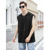 image:imageSOLY HUX Mens Plus Size Sleeveless Hoodies Workout Gym Hooded Tank Tops Muscle Shirts Bodybuilding Cut Off T ShirtBlack