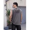 image:imageSOLY HUX Mens Plus Size Sleeveless Hoodies Workout Gym Hooded Tank Tops Muscle Shirts Bodybuilding Cut Off T ShirtPlain Dark Grey